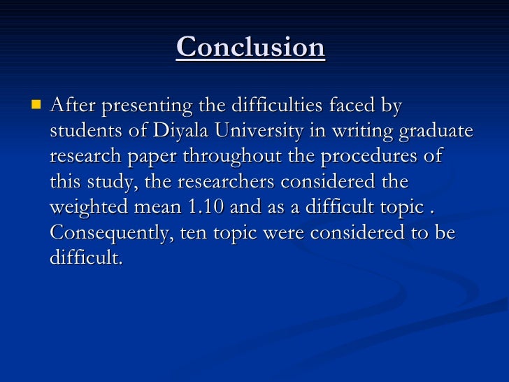 difficulties in writing a research paper difficulties in writing a research paper